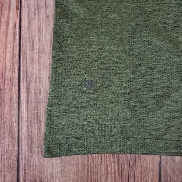 Lululemon Mens Size XL Metal Vent Tech Half Zip 2.0 Rainforest Green Green Twill - Picture 11 of 14